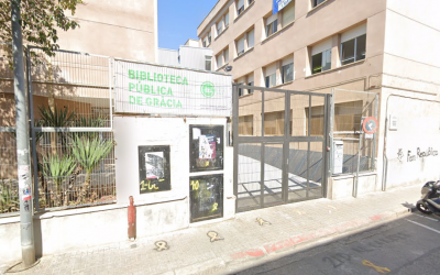 La Biblioteca de Gràcia està ubicada a l'institut Pau Vila | Google Maps